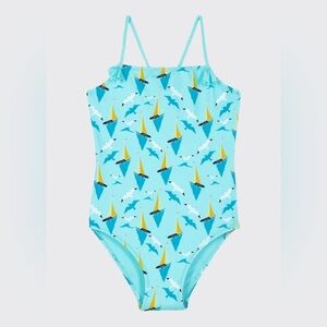 VILEBREQUIN Girl's Gom Sailboat Print One-Piece Swimsuit